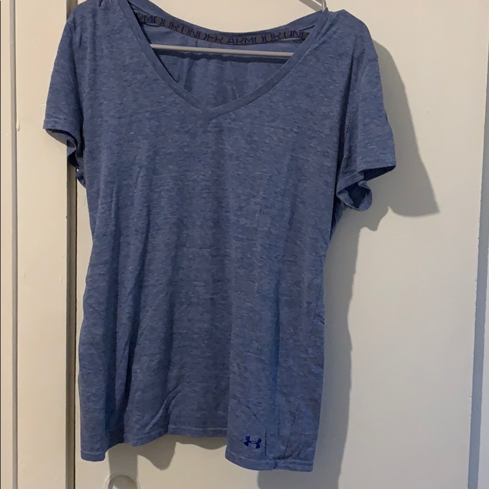 Blue Under Armour v-neck top